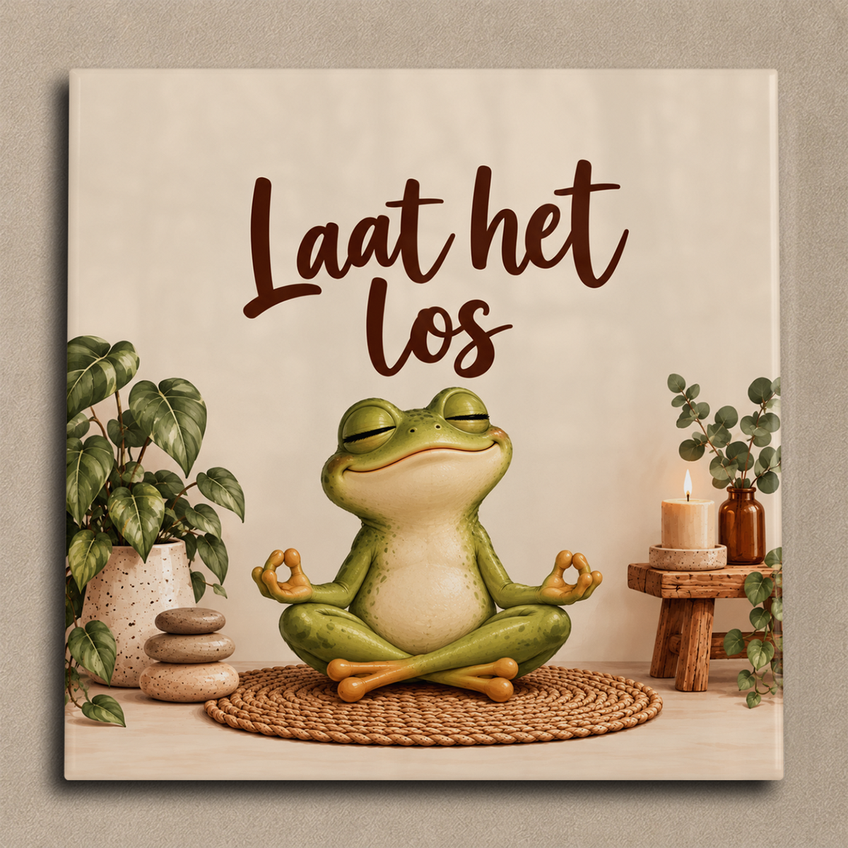 Laat het los kikker tegel