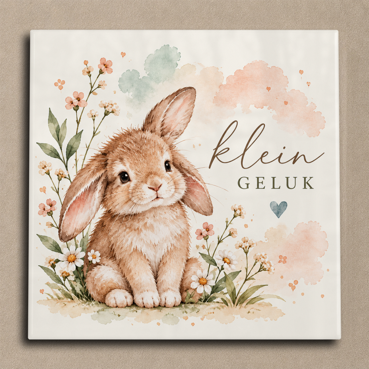 Klein geluk tegel