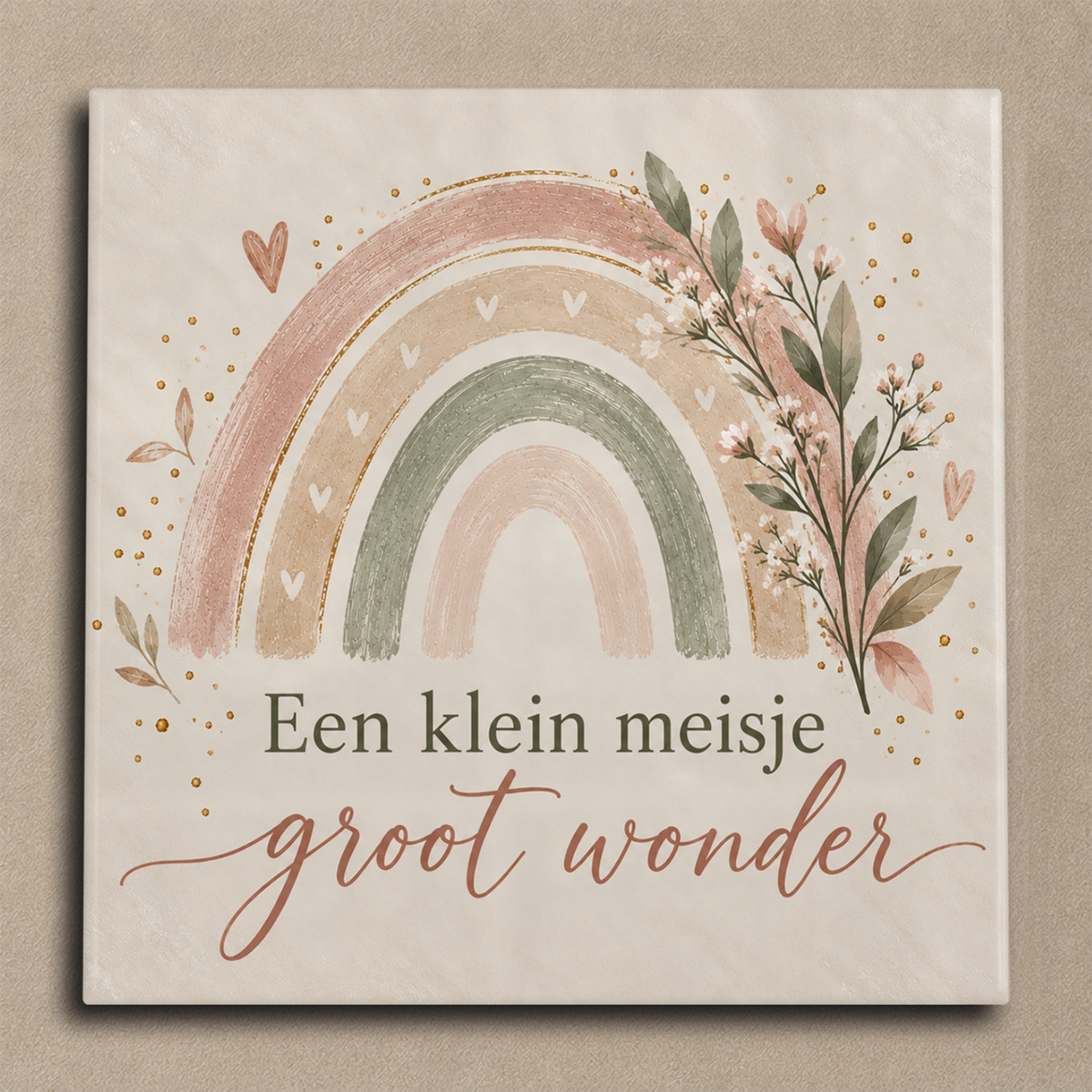 Een klein meisje, groot wonder tegel