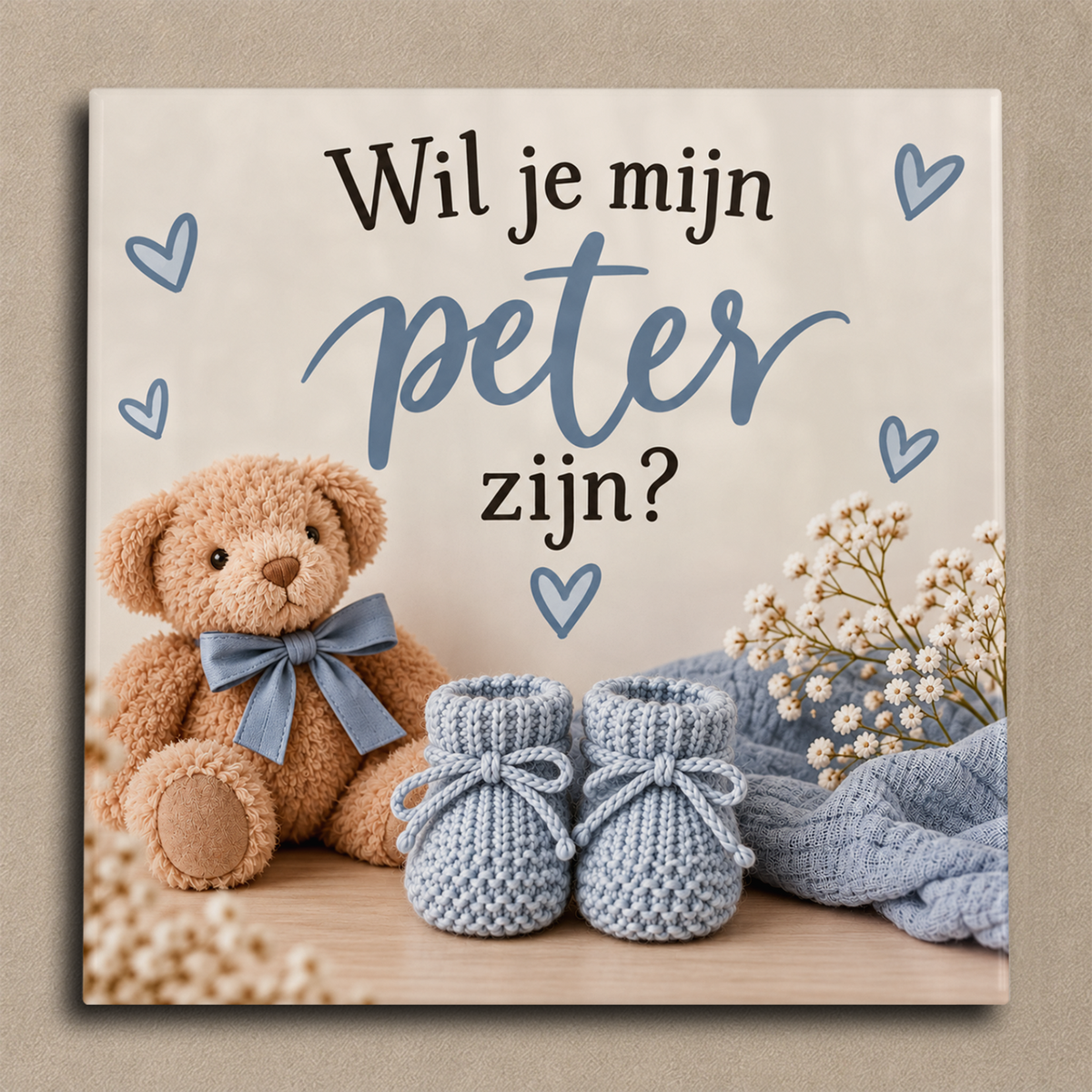 Wil je mijn peter zijn? tegel