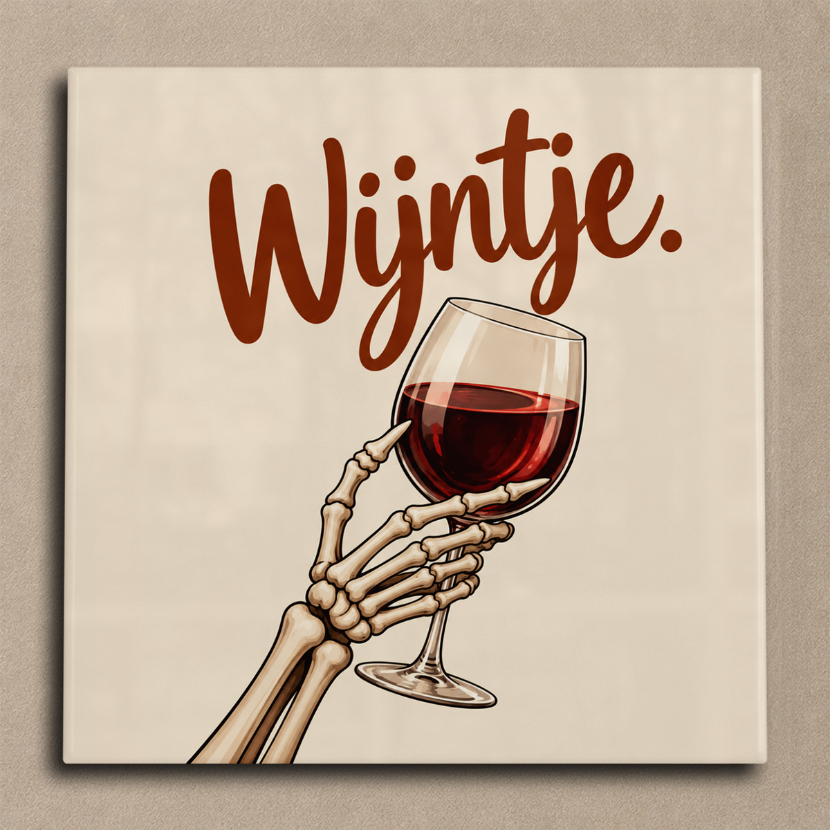 Wijntje skelet tegel