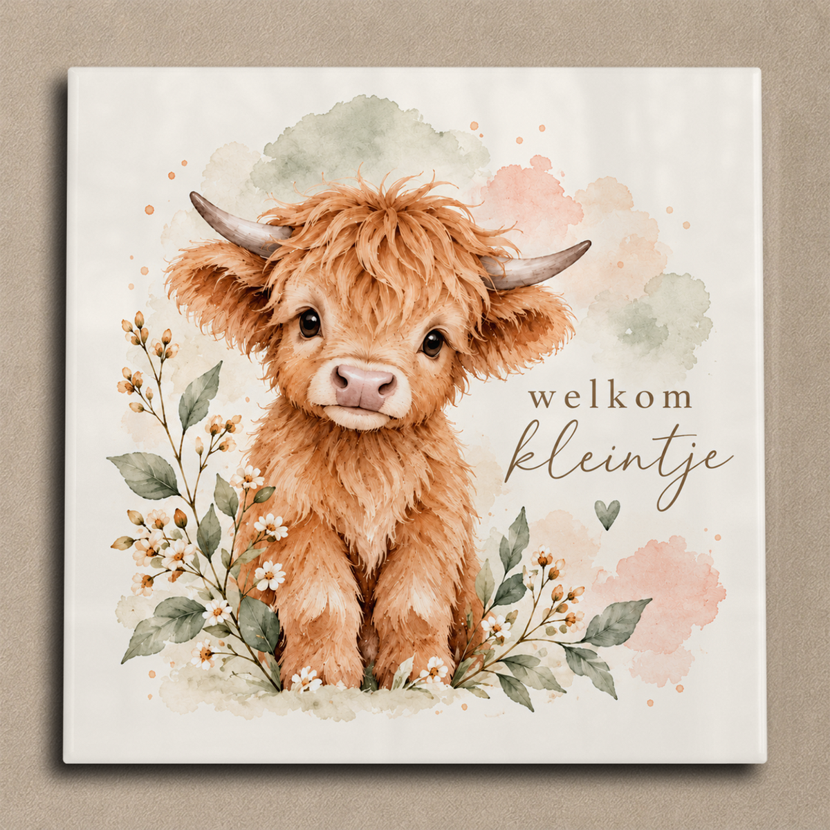Welkom kleintje tegel