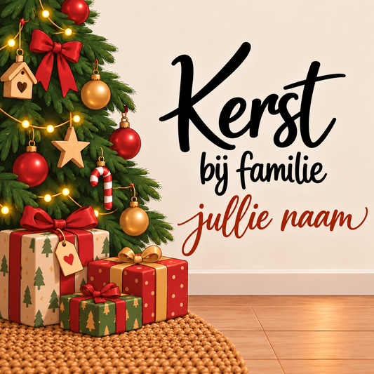 Kersttegel met naam
