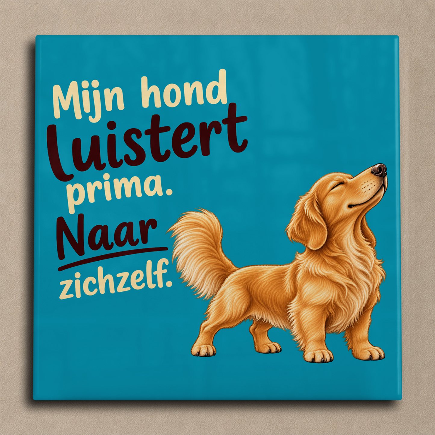 Mijn hond luistert prima langharige teckel