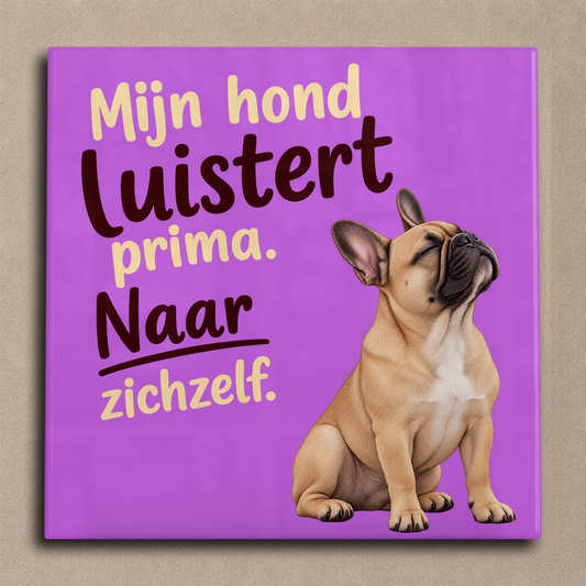 Mijn hond luistert prima franse bulldog