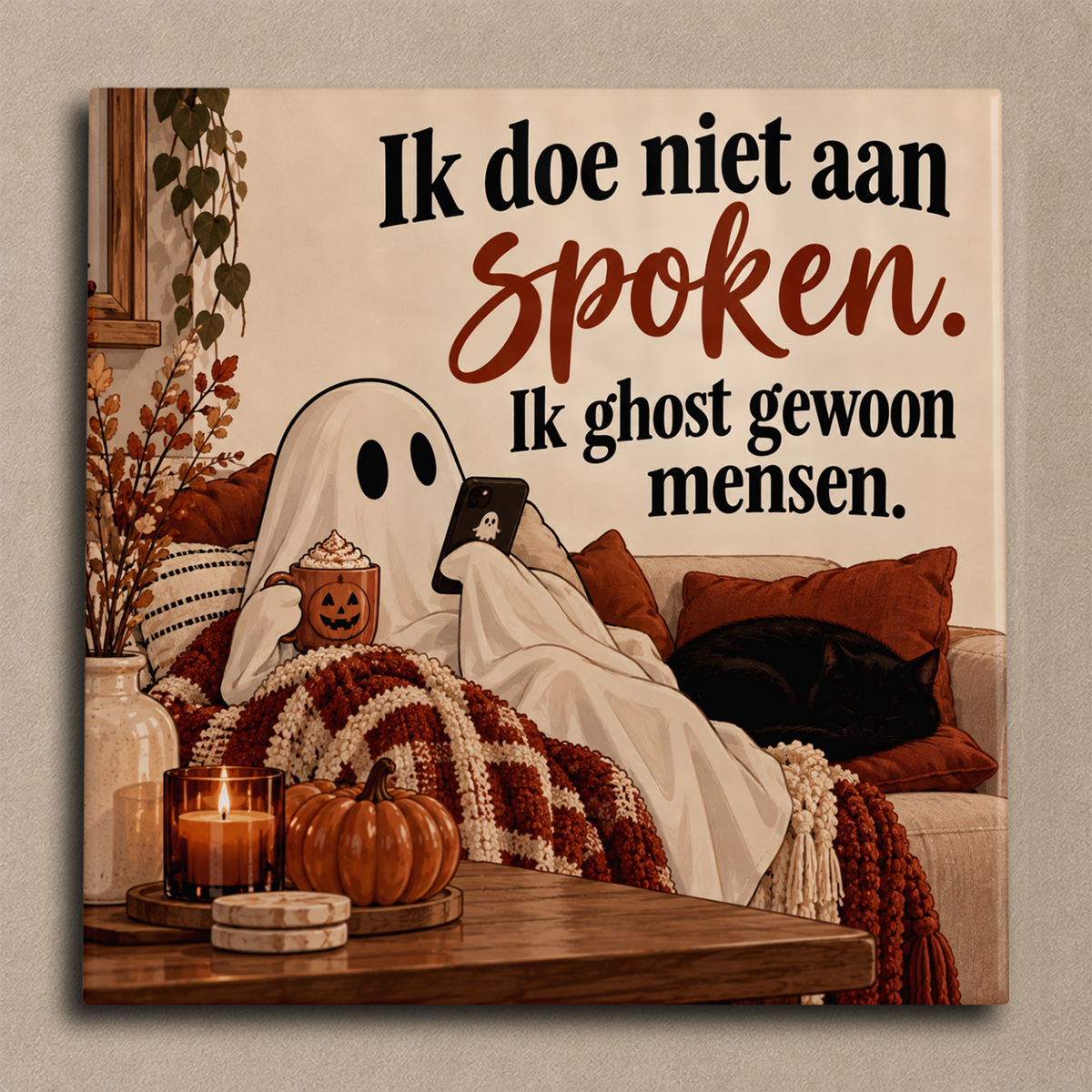 Ik doe niet aan spoken. Ik ghost gewoon mensen.