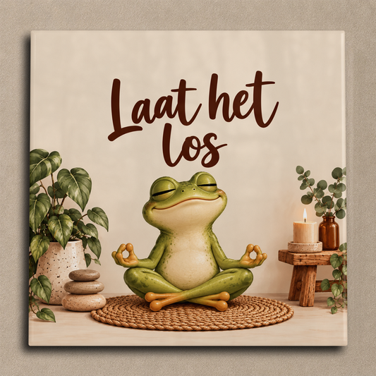 Laat het los kikker tegel