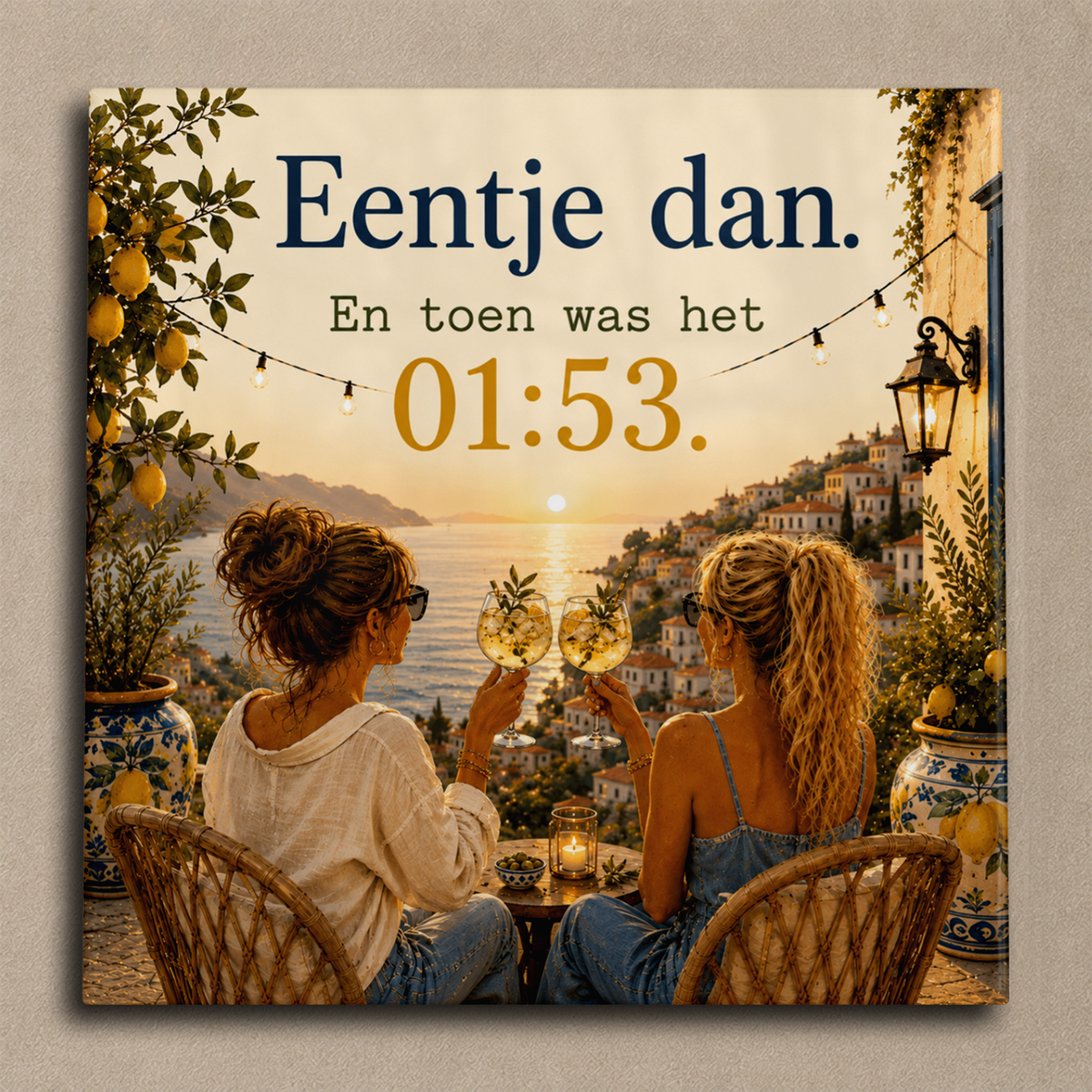 Eentje dan. En toen was het 01:53. tegel