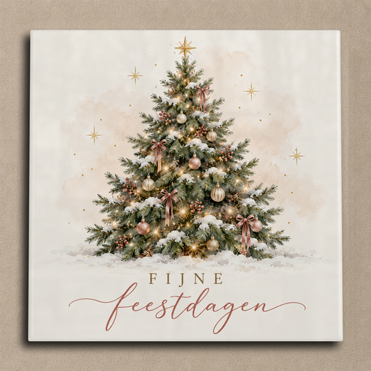 Fijne feestdagen tegel