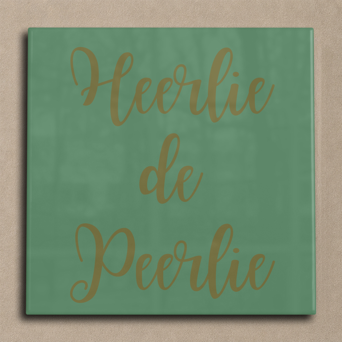 Heerlie de peerlie tegel