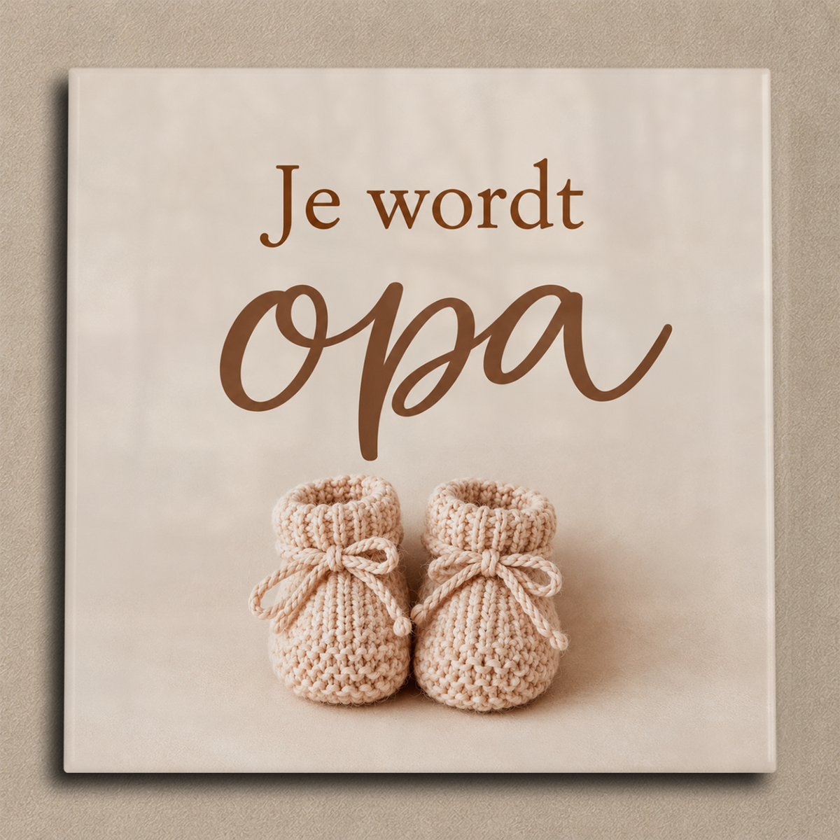 Je wordt opa tegel