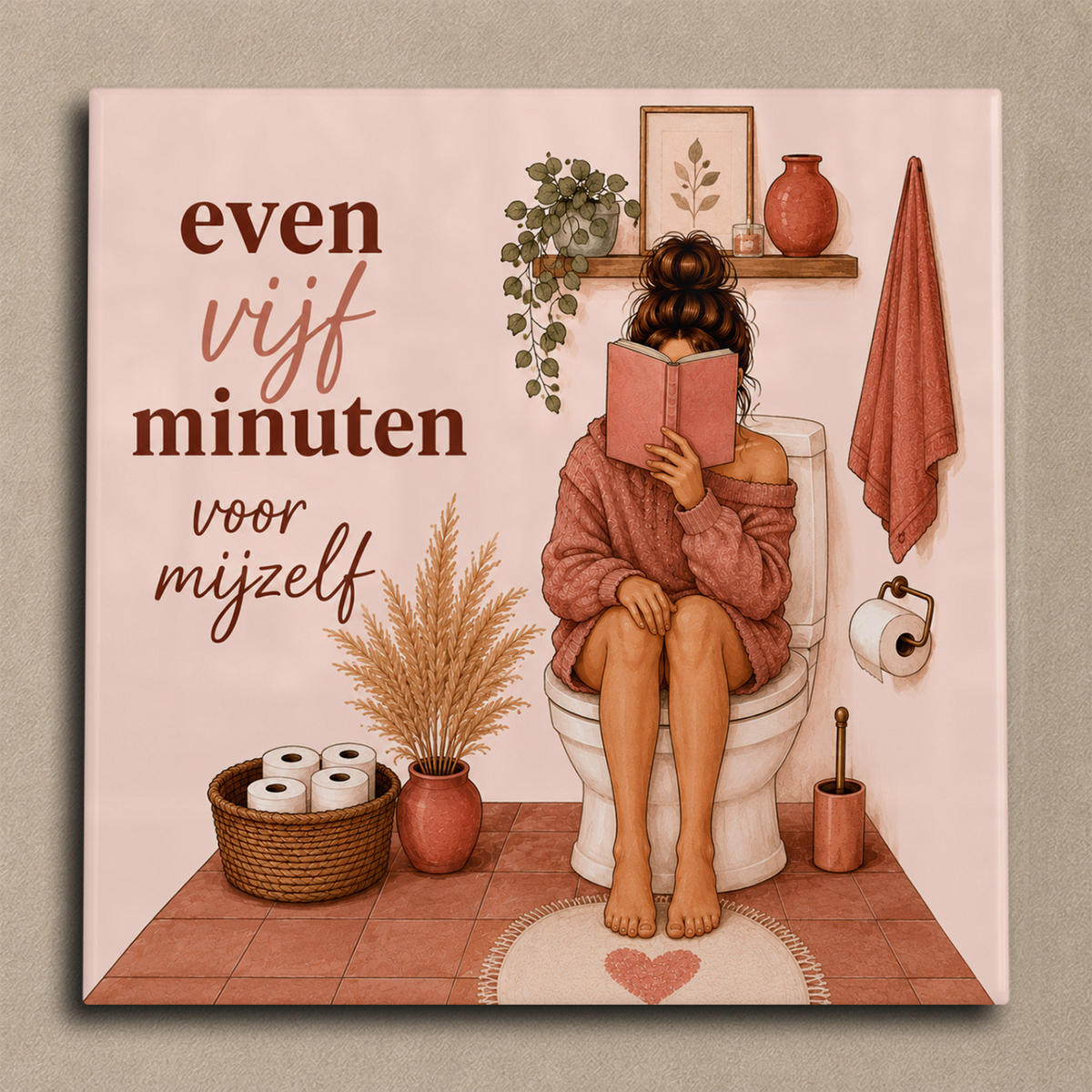 Even vijf minuten voor mijzelf tegel
