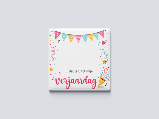 Afstreepmagneet verjaardag